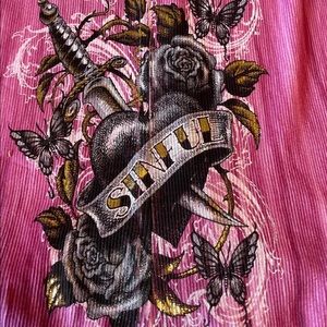 NWOT Sinful by Affliction Sz S Tank